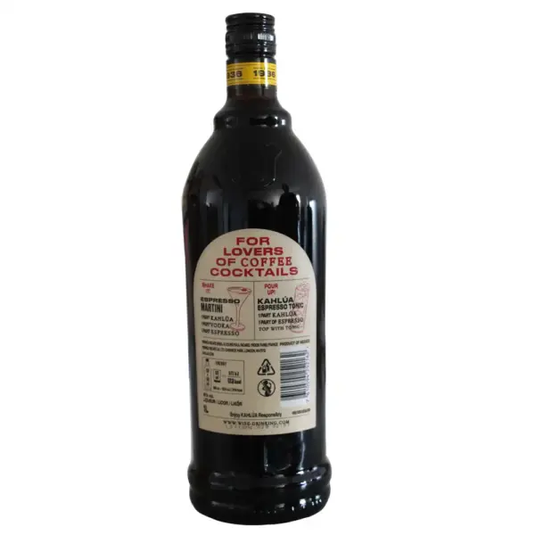 Kahlua Kaffee Likör 1.0 Liter und 16 % Vol. – Bild 2
