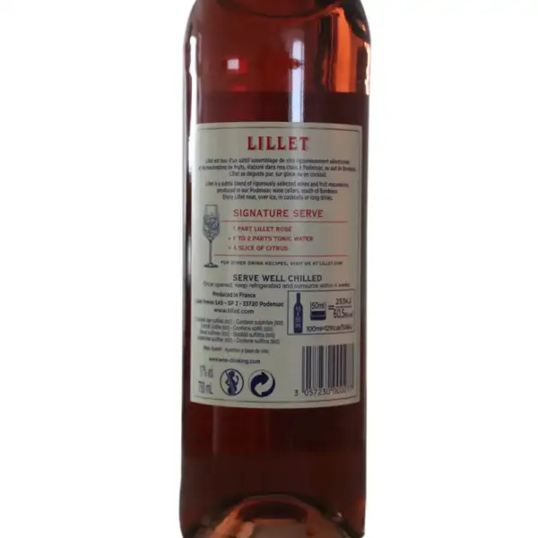 Lillet Rose 0,75 Liter und 17 % Vol. – Bild 2