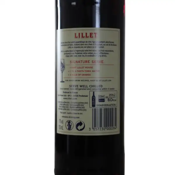 Lillet Rouge 0,75 Liter und 17 % Vol. – Bild 2