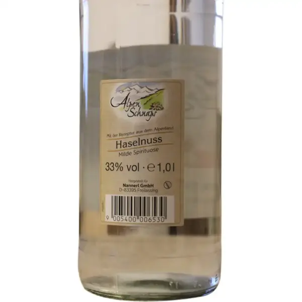 Alpenschnaps Steinbeisser Haselnuss 1.0 Liter und 35 % Vol. – Bild 2
