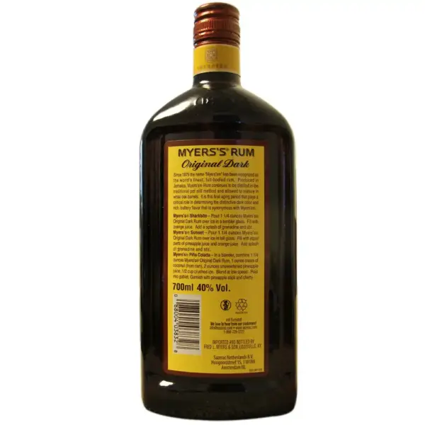 Myers Jamaica Rum 0.7 Liter und 40 % Vol. – Bild 2