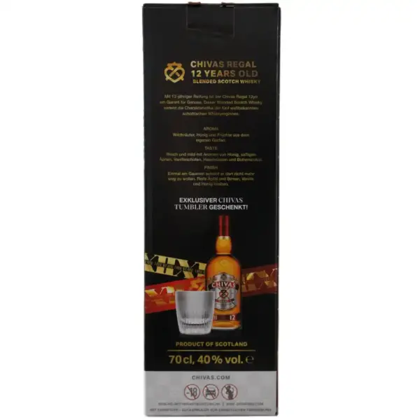 Chivas Regal 12 Jahre Geschenkset 0,7 Liter mit 40 % Vol. 25,70€ – Bild 4
