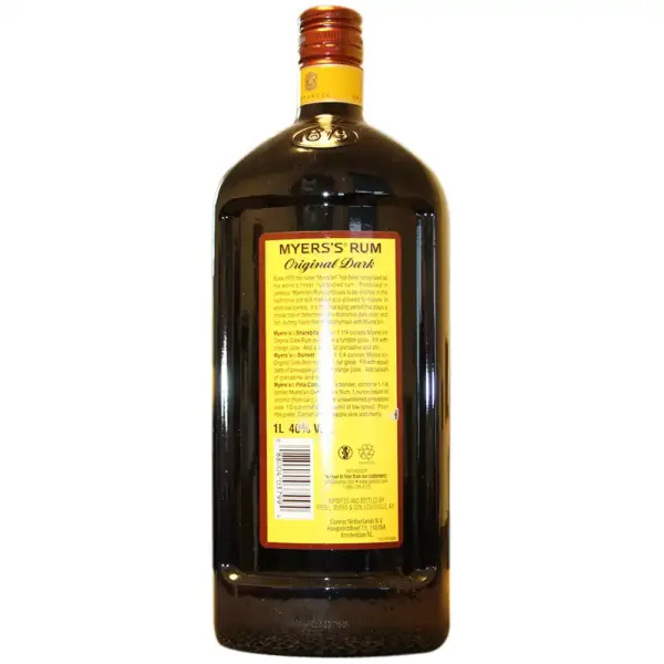 Myers Rum 1,0 Liter und 40 % Vol. – Bild 2