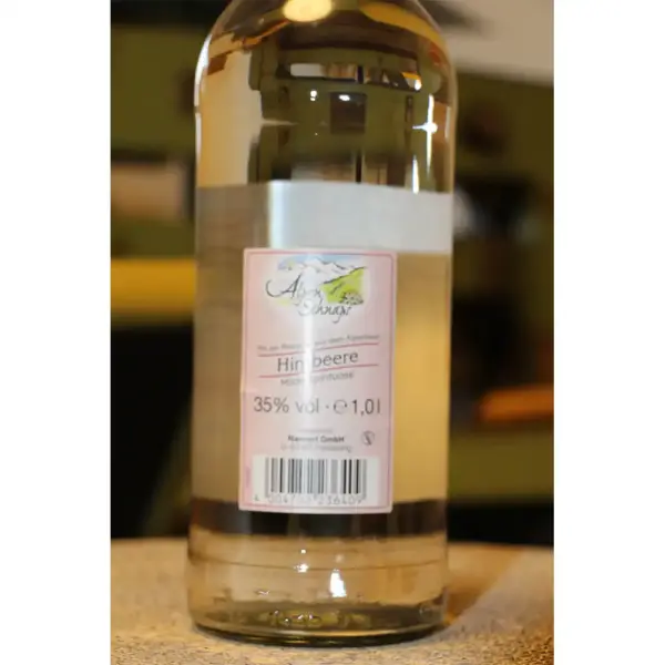 Alpenschnaps Steinbeisser Himbeere 1,0 Liter und 35 % Vol. – Bild 2