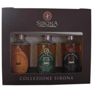 Sibona Geschenkset Grappa 3 x 0,2 Liter und 44 % Vol. 35,50€