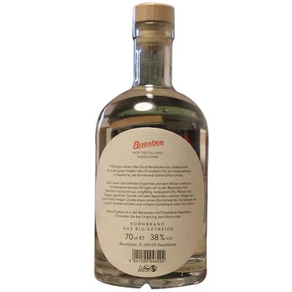Berentzen Doppelkorn 0,7 Liter und 38 % Vol. – Bild 2