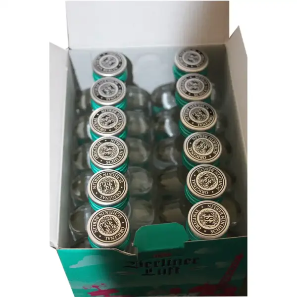 Berliner Luft Pfefferminzlikör ( 12 Fläschchen in einer Box) mit 0,1Liter und 18 % Vol. 16,25€ – Bild 2