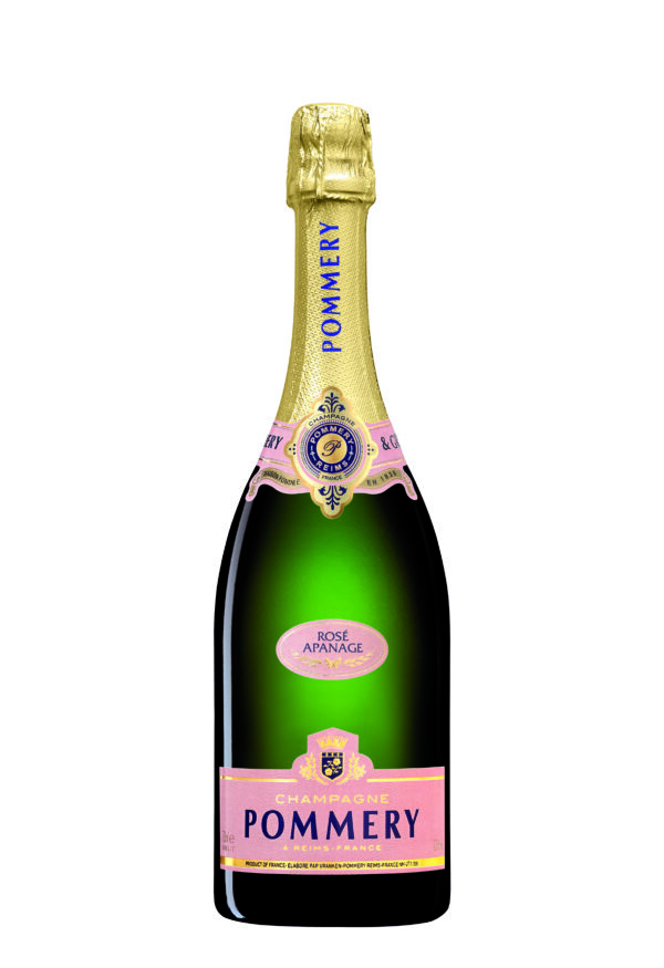Pommery Apanage Rosé mit 0,75 L 12,5 % Vol. 53,00€