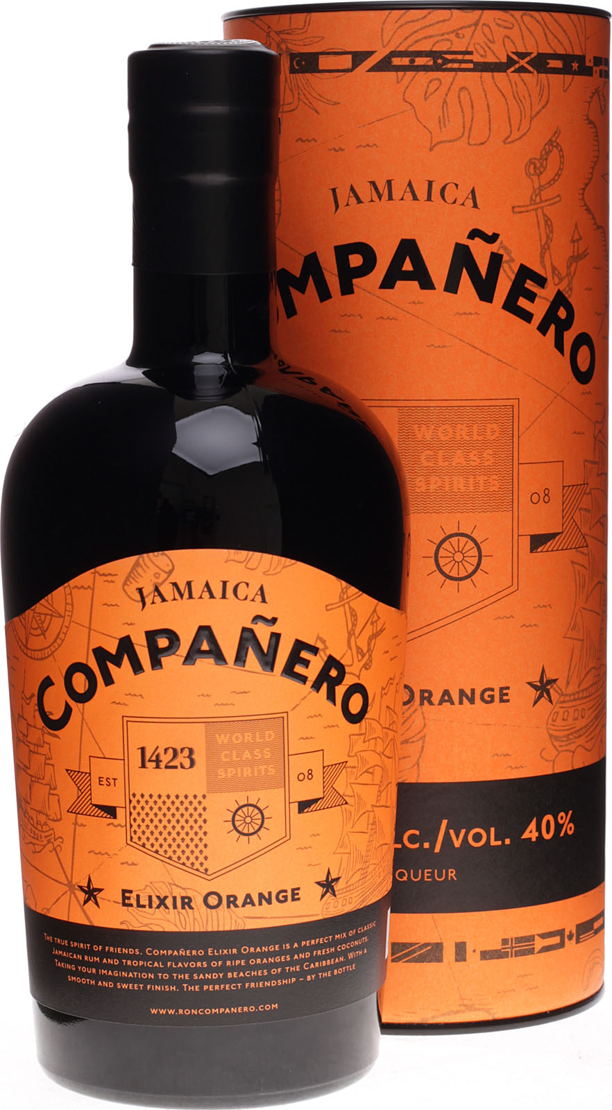 Compañero Ron Elixir Orange mit 0,7 Liter und 40 % Vol.